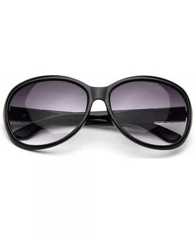 Sunglasses Women Fashion Decorative Large Frame Sun Glasses Europe And United States Retro - CB197A2KDKY $23.76 Round