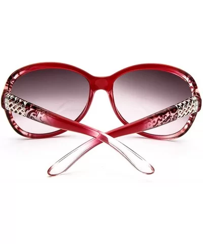 Sunglasses Women Fashion Decorative Large Frame Sun Glasses Europe And United States Retro - CB197A2KDKY $23.76 Round