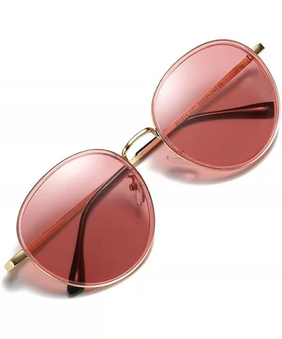 Women's Sunglasses Sun Glasses for Women Fashion Oversized Aviator Retro Eyewear Polarized lens - Red/Red - CU18TT4H4XK $34.3...