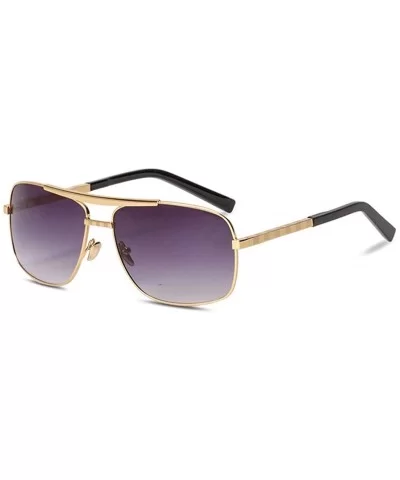 Men's and women's fashion sunglasses- retro square glasses- elastic trend sunglasses - A - CN18S6QOGG5 $73.75 Square