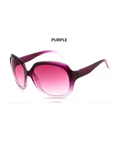 Retro Classic Sunglasses Women Oval Shape Oculos De Sol Feminino Fashion Sunglaasses Price Girls - Purple - CK197A2M0HN $23.9...