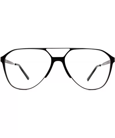 Eyeglasses 6018 Aviator Design - for Womens-Mens 100% UV PROTECTION - Blackmatte - C7192TGKMLR $47.66 Aviator