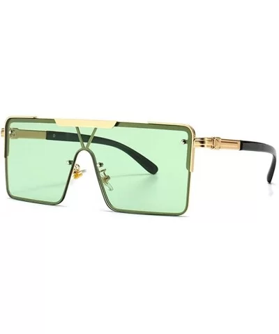 Unisex Oversized Square Sunglasses for Women/Men Alloy Frame Glasses UV400 - C4 - CN19087QY4D $11.14 Oversized