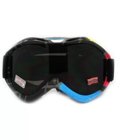 Ski Snowboard Goggles Anti Fog Shatter Proof Lens Geometric Design - Multicoloured - CO11GOVS8J1 $31.08 Goggle