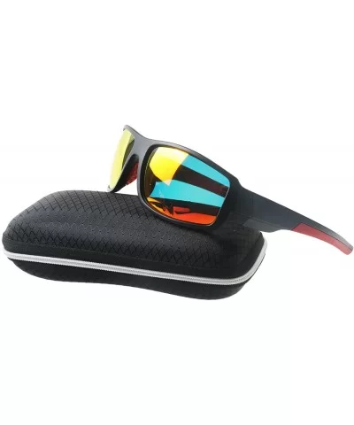 Polarized Sports Sunglasses TR90 Durable Frame For Cycling Driving Running Fishing - Red - CD18E5DM8MX $24.50 Sport