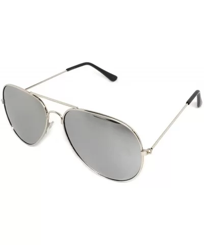 My Shades Classic Sunglasses Teardrop - Silver Mirror - CT187QMZYC3 $10.97 Oval