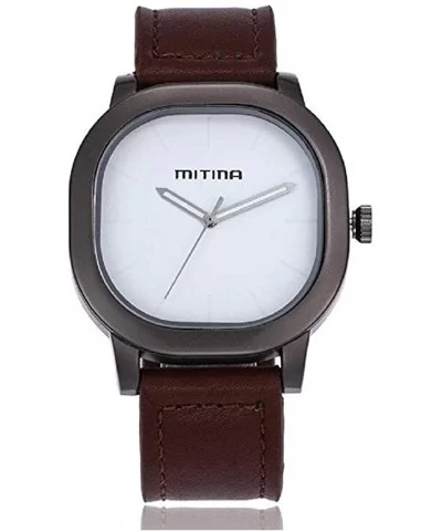 Womens Quartz Watches Fashion Minimalist Metal Retro Square Dial Wrist Watch with Leather Band - Coffee - CR18ULMCZAC $13.38 ...