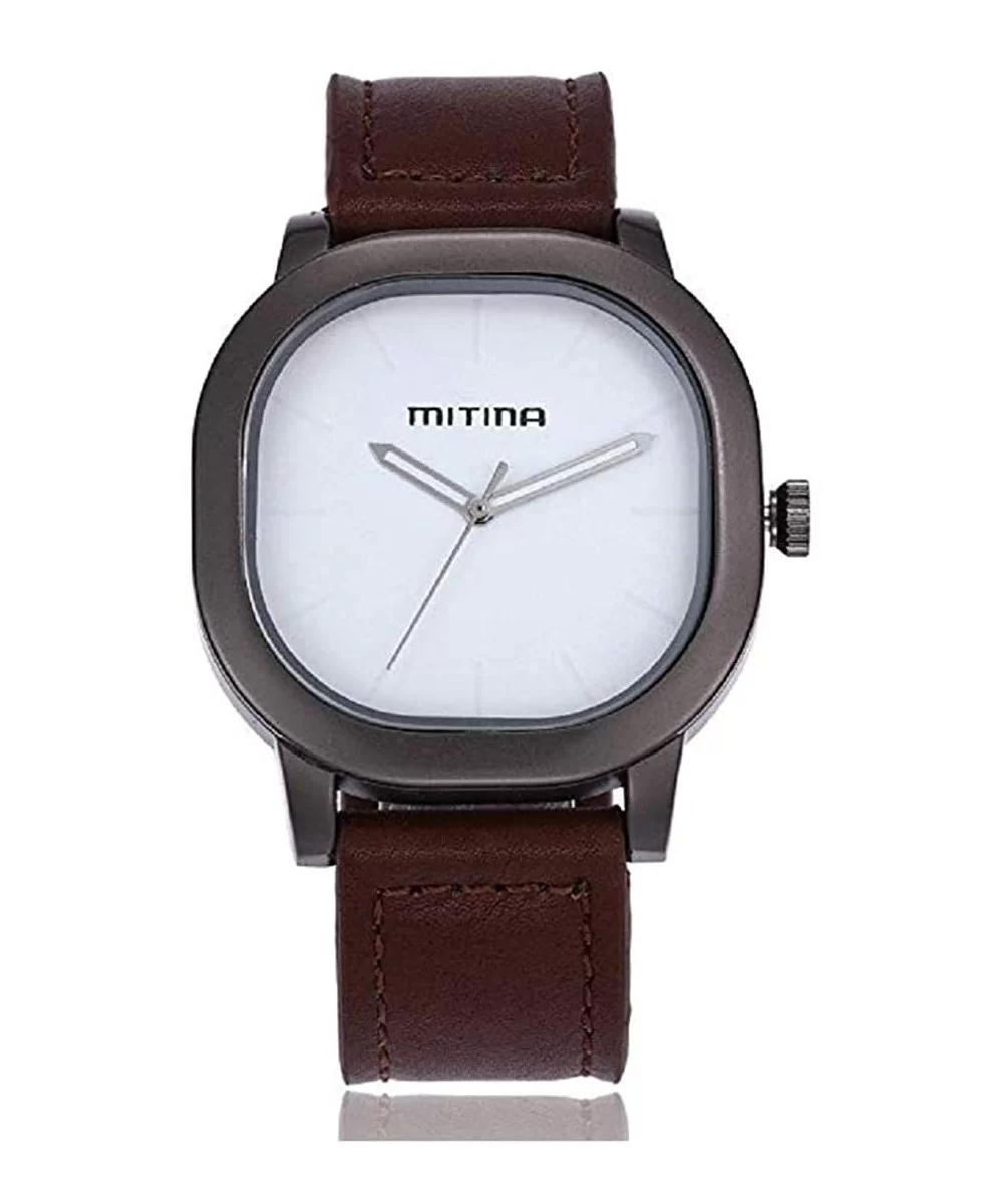 Womens Quartz Watches Fashion Minimalist Metal Retro Square Dial Wrist Watch with Leather Band - Coffee - CR18ULMCZAC $13.38 ...