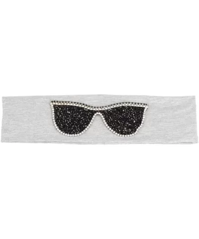 Sunglasses Headb s Elastic Stretch Headb Rhinestones Hair B - Black Light Grey - CY18T93EHZO $46.64 Wrap