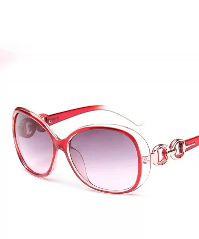 2019 Oversized Gradient Ladies Sunglasses Women Brand Designer Classic Sun Glasses Vintage - Leopard - CE18W77X68W $12.62 Sport