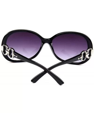 2019 Oversized Gradient Ladies Sunglasses Women Brand Designer Classic Sun Glasses Vintage - Leopard - CE18W77X68W $12.62 Sport