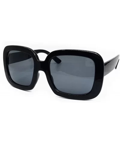 A3326 Premium Oversize XXL Women Brand Designer Style Fashion Retro Classic vintage Sunglasses - Black - CK18DSLTYIX $20.53 S...