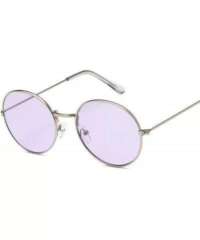 Round Sun Glasses Women Mirror Retro Ladies Luxury Small Sunglasses Brand Designer - Gold Dark Green - CF198A90MSN $57.51 Round