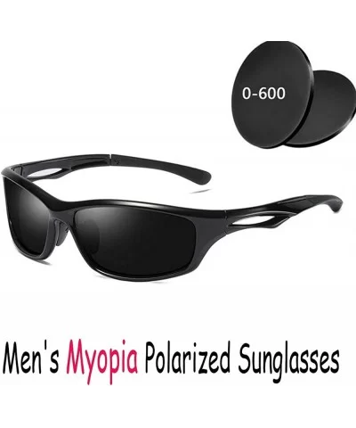 2019 new TR90 sports myopia polarized sunglasses riding men's polarized sunglasses - C918YCLICEI $28.35 Sport