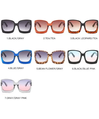 Fashion Oversized Women Sunglasses Brand Designer Plastic Female Big Frame Gradient Sun Glasses UV400 - CS198A2629E $51.85 Ov...