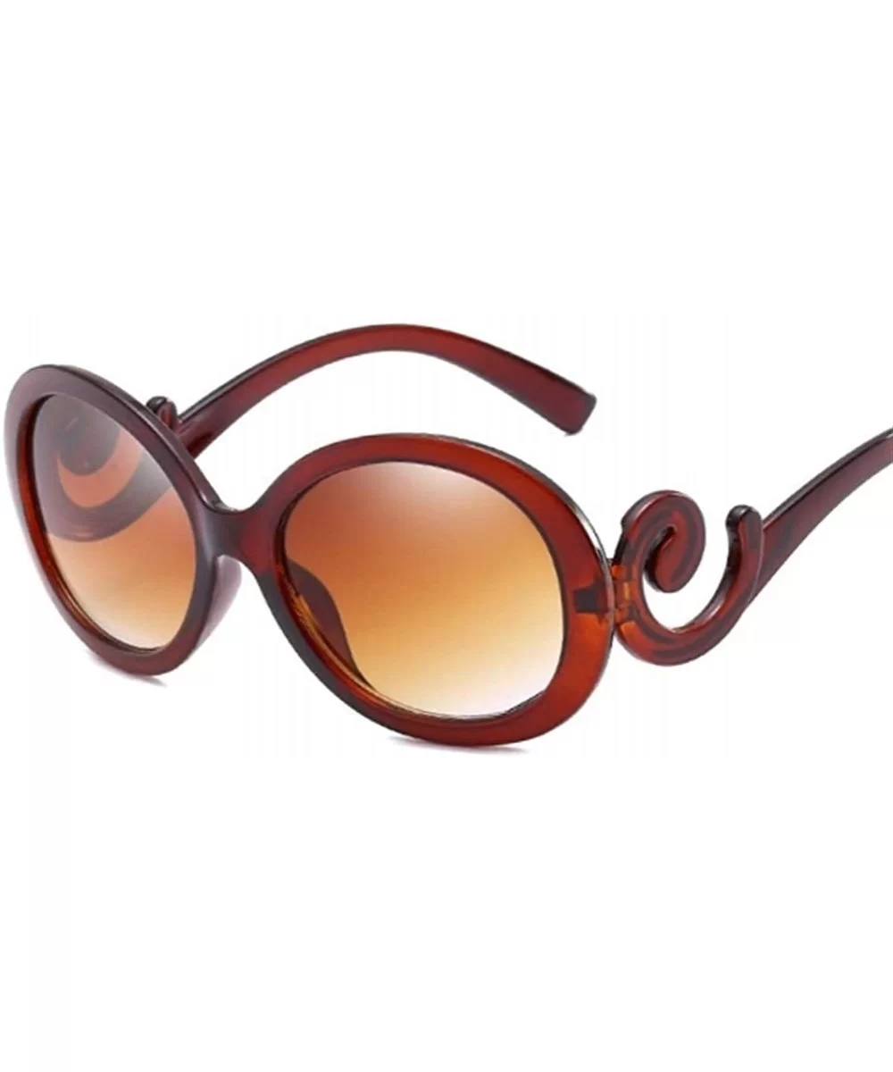 BLACK Plastic Small Sunglasses Ladies Sexy Crystal Vintage Tiny Sun Glasses For Women - Brown - C2199OU5G5D $11.86 Sport