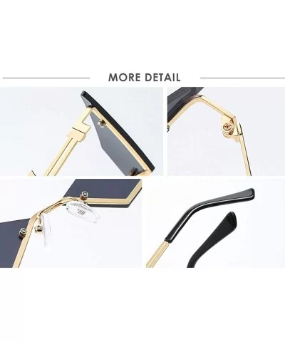 Sunglasses Fashion Irregular Man Women Cat Eye Sunglasses Glasses Shades Vintage Retro - Black - C31969Y869Y $38.67 Square