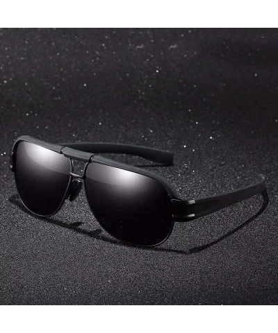 Solar Mirror Metal Mixed Frame Polarizer Men's Outdoor Sports Mountaineering Glasses - B - CV18QS0EX93 $52.91 Aviator