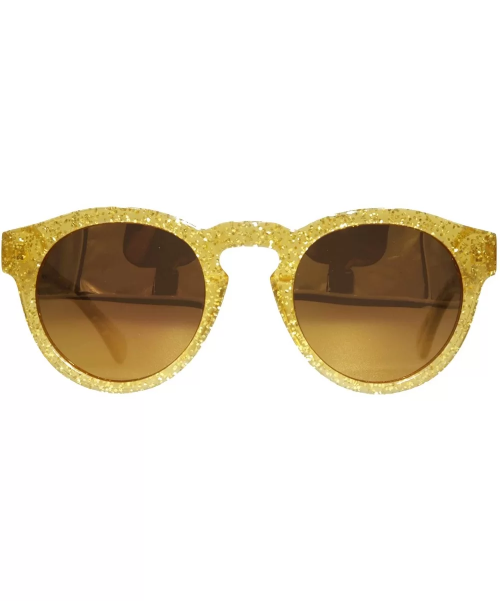 Gold Glitter Glasses - Handmade Acetate Optical Frames - Free Replacement Lenses - Includes Luxurious Case - C018ZQ22ET6 $93....