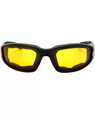 Men's Flame Spitter Designer Fashion Sports Sunglasses for Baseball Cycling Fishing Golf - Yellow - CE18U67SXLG $12.71 Goggle