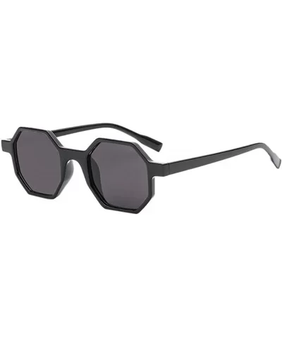 Retro Vintage Unisex Sunglasses Rapper Rhombic Shades Glasses - D - C2193XHKDY0 $12.61 Oversized