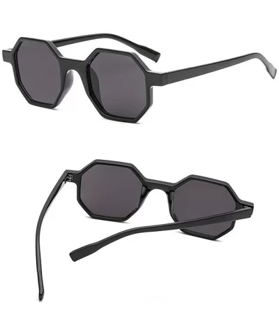 Retro Vintage Unisex Sunglasses Rapper Rhombic Shades Glasses - D - C2193XHKDY0 $12.61 Oversized