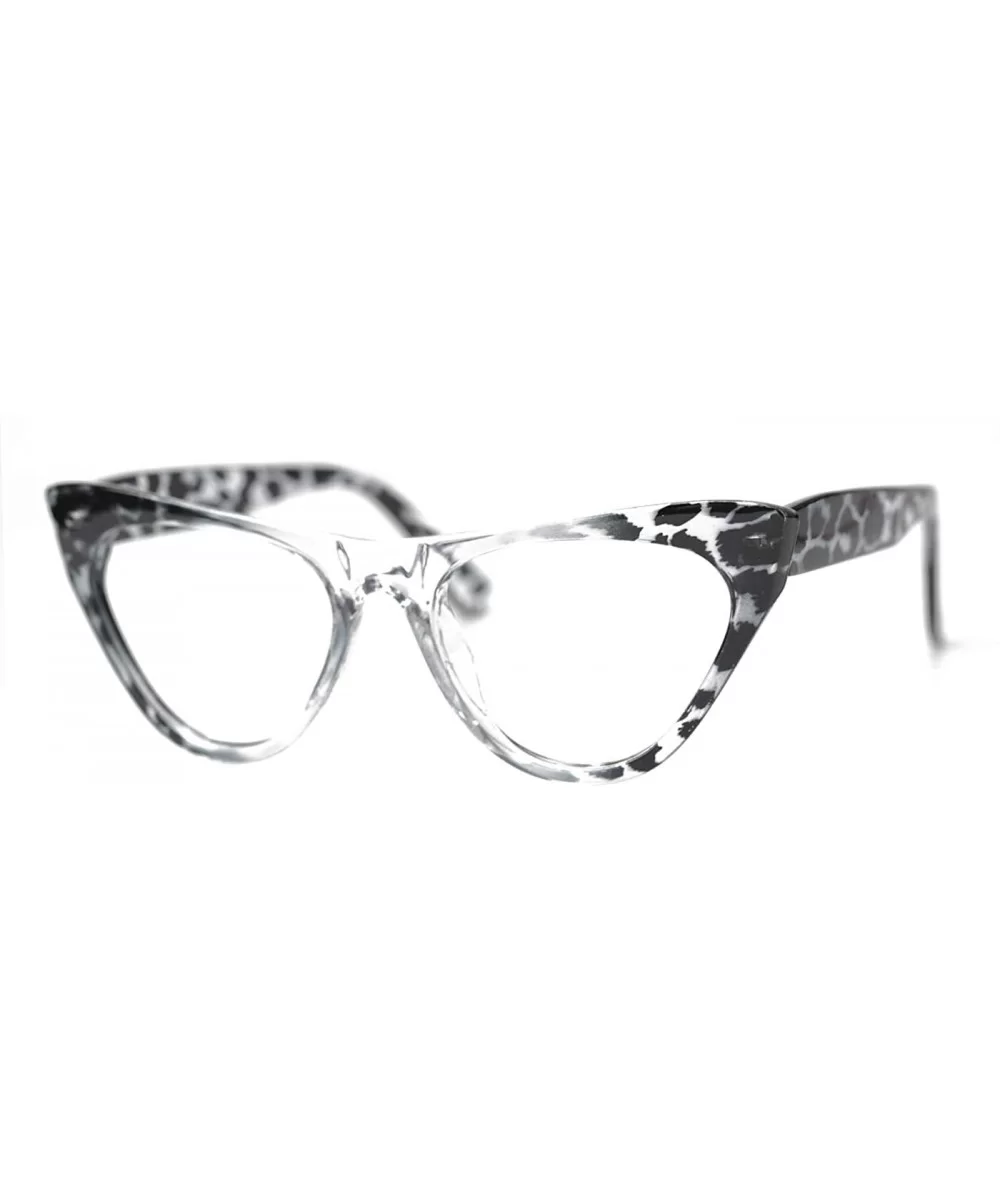 Womens Leopard Pattern Cat Eye Reading Glasses Quality Eye Glass Frame - Black Leopard - CE18IG33R9A $14.21 Cat Eye