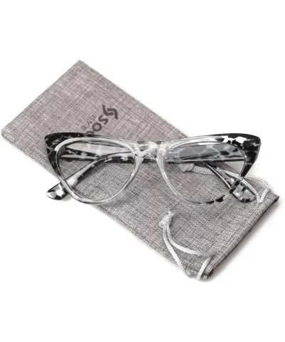 Womens Leopard Pattern Cat Eye Reading Glasses Quality Eye Glass Frame - Black Leopard - CE18IG33R9A $14.21 Cat Eye