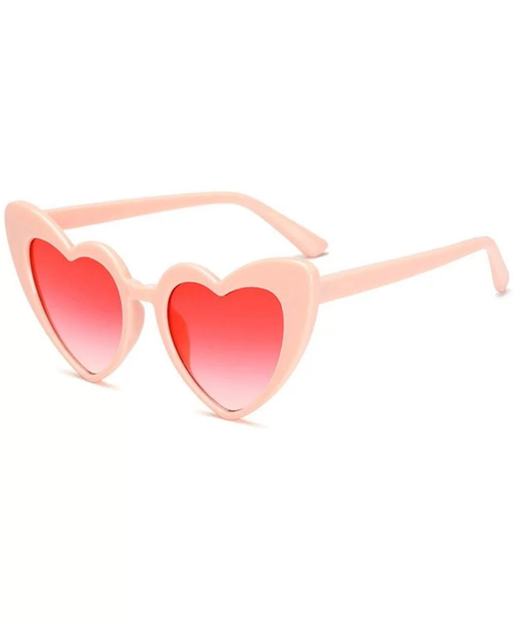 Designer Vintage Sunglass Fashion Love Heart Sunglasses Women Cute Sexy Retro Cat Eye Cheap Red Female - C5 - CI197A3E3MX $47...