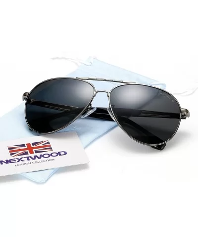 Classic Sunglasses Polarized Pilot Metal Frame 6 Color Golf Phishing Shading Mirror - Gunmetal - CP1867UZYYW $17.07 Aviator