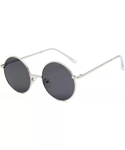 Sunglasses 2019 New Retro Metal Round Frame Colorful UV400 Outdoor Leisure 6 - 7 - CK18YZRUZY4 $13.44 Aviator