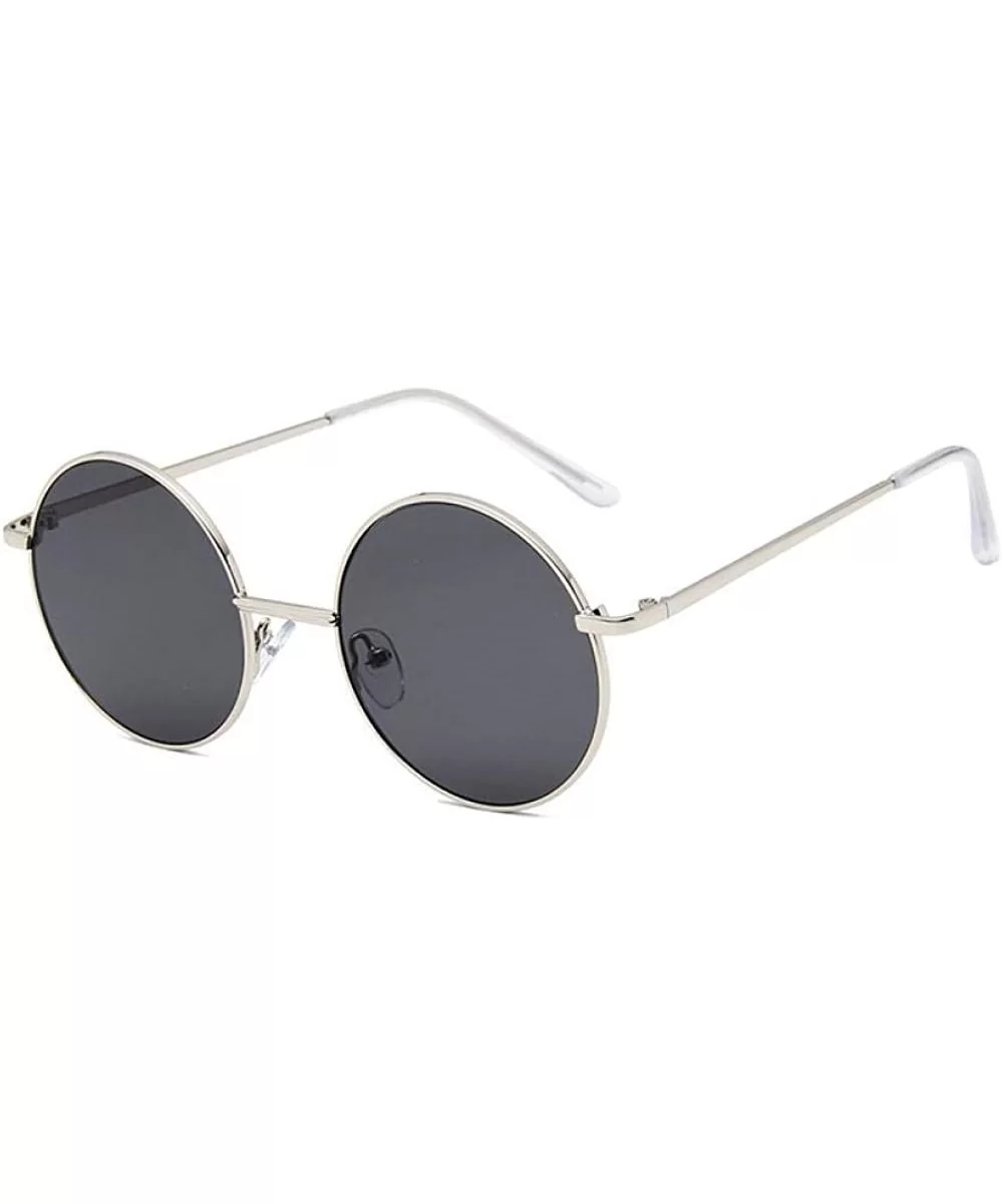 Sunglasses 2019 New Retro Metal Round Frame Colorful UV400 Outdoor Leisure 6 - 7 - CK18YZRUZY4 $13.44 Aviator