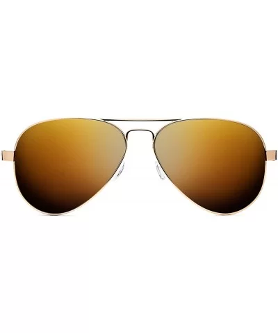 Runaway - Aviator Women's & Men's Sunglasses - 60 mm - Gold / Green - C118DK45TRC $77.38 Aviator