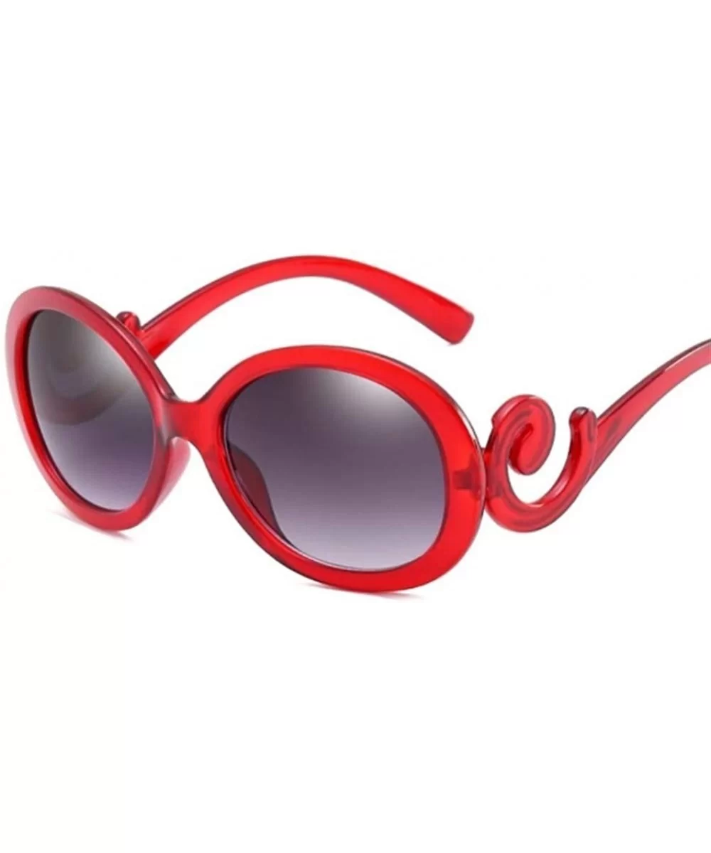 BLACK Plastic Small Sunglasses Ladies Sexy Crystal Vintage Tiny Sun Glasses For Women - Wine Red - CA199OGMH6I $10.67 Sport