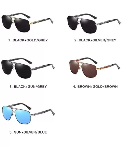 Polarized sunglasses Classic RETRO SUNGLASSES for men driving Sunglasses outdoors - C - CM18QCC8G6M $48.73 Aviator