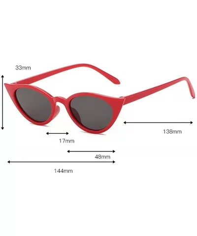 Women Man Vintage Cat Eye Irregular Shape Sunglasses-Eyewear Retro Unisex - C - CW18OAQG6MD $11.04 Round