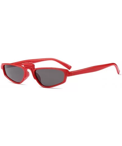 Unisex Retro Vintage eyewear Fashion Small Square Frame Mini Sunglasses - C3 - CU18CID7A8E $32.39 Goggle