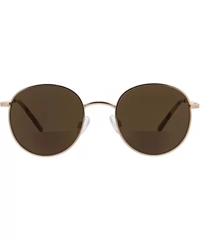 The Good Life Round Hideaway Bifocal Sunglasses- Gold/Tortoise- 49 mm + 1.5 - C018XMYSQ5Q $40.51 Round