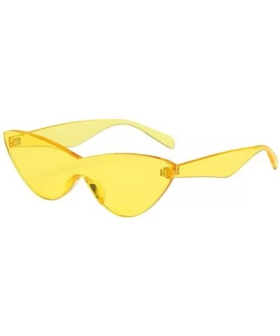 Colorful One Piece Transparent Round Super Retro Sunglasses - CK1943NGC8O $10.94 Round