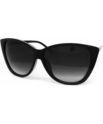 54099 Premium Oversize XXL Wraparound Tint Cats eye Fashion Sunglasses - Cats Eye - CA183L7ZQ4S $25.73 Oversized