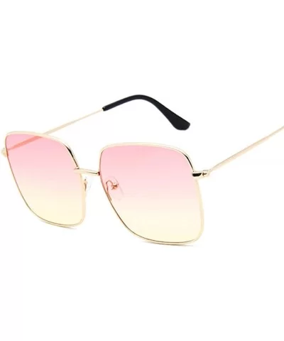 Oversized Shades Women Sunglasses Fashion Square Big Frame Female Vintage Retro Glasses Unisex Feminino-Blue - CZ198ZYH67A $5...