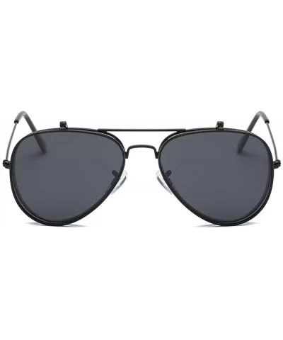 Retro Polarized Sunglasses Double-Layer Flip Mirror Polarized Driving Dual-Use Sunglasses Night Vision Goggles - C118X7MG8EL ...
