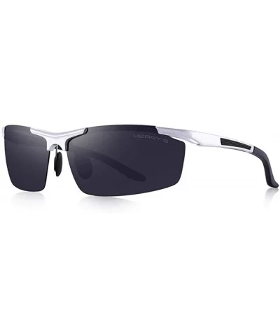 DESIGN Men Classic Aluminum Alloy Sunglasses HD Polarized Sunglasses C01 Black - C05 Silver - CH18XEC4RSO $24.53 Aviator