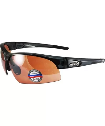 Ray Golf Sport Riding Driving Sunglasses Crystal Grey with High Definition Amber Lens - CC18NKI74SR $27.96 Sport