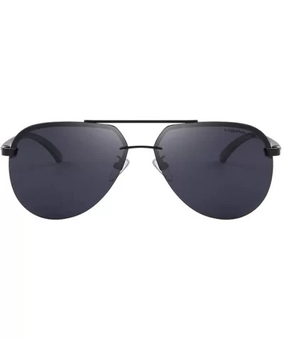 Men 100% Polarized Aluminum Alloy Frame Sunglasses Fashion Mens C01 Black - C05 Gold - CN18XE0DK5A $21.21 Oversized