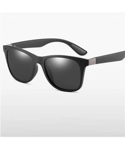 Polarized Sunglasses Men Women Driving Square Frame Sun Glasses Male Goggle - C1 - CW194ONQZZ3 $28.00 Rimless