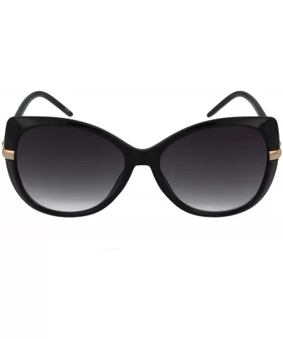 2630 Butterfly Fashion Sunglasses UV Protection - Black - CT18KEG2DSR $38.48 Sport