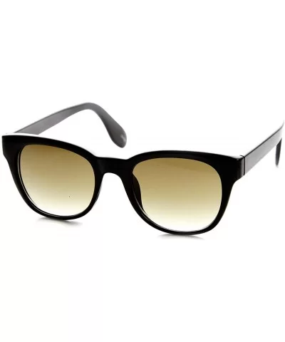 Unisex Retro Fashion Modified Horn Rimmed Sunglasses (Black Grey-Fade) - CC11G3ADGPN $11.90 Wayfarer