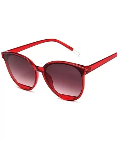 Vintage Cat Eye Sunglasses Women Lovely Sun Glasses For Ladies Cute Sexy Retro Uv400 - Wine Red - C2198UECXTG $10.42 Cat Eye