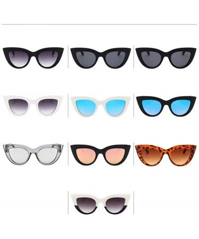 Cat Eye Sunglasses Women Retro Women Sun Glasses Female Lady Eyewear Oculos 4 - 4 - C918XE0EEEG $12.98 Cat Eye